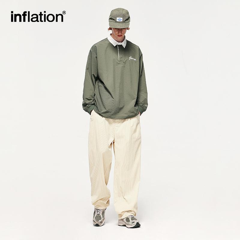 INFLATION Corduroy Pants with Zipper Pocket - INFLATION