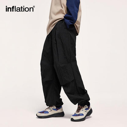 INFLATION Unisex Wide Leg Cargo Pants - INFLATION