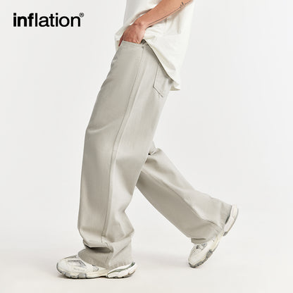 INFLATION Vintage Washed Wide Leg Jeans - INFLATION