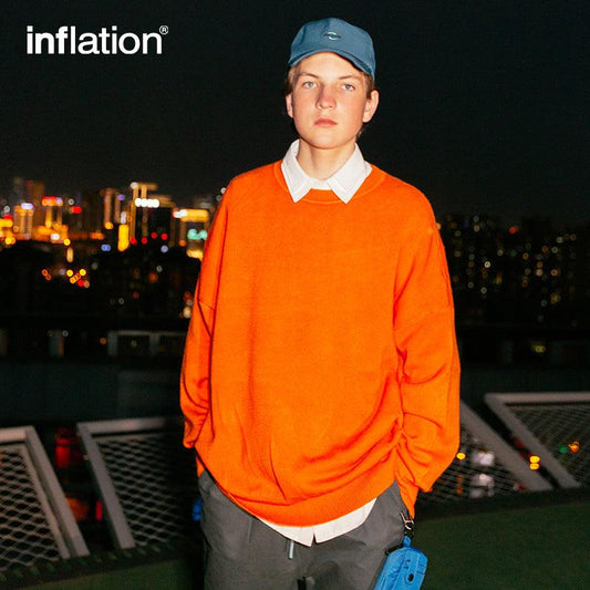 INFLATION Trendy Oversized Knitwear Sweaters Unisex