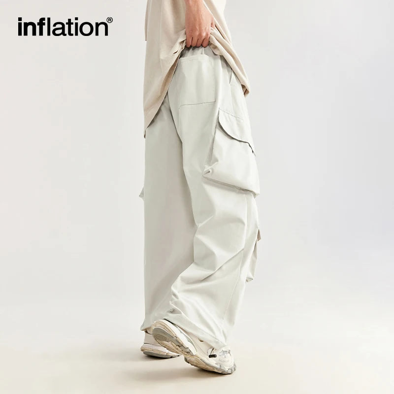 INFLATION 3D Multi Pockets Cargo Parachute Pants - INFLATION