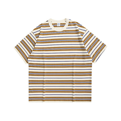 INFLATION Classic Heavyweight Striped T-shirts - INFLATION
