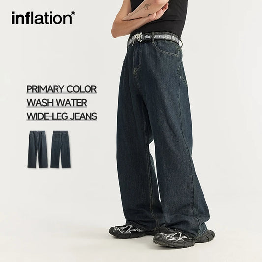 INFLATION Classic Wide Leg Jeans in Raw