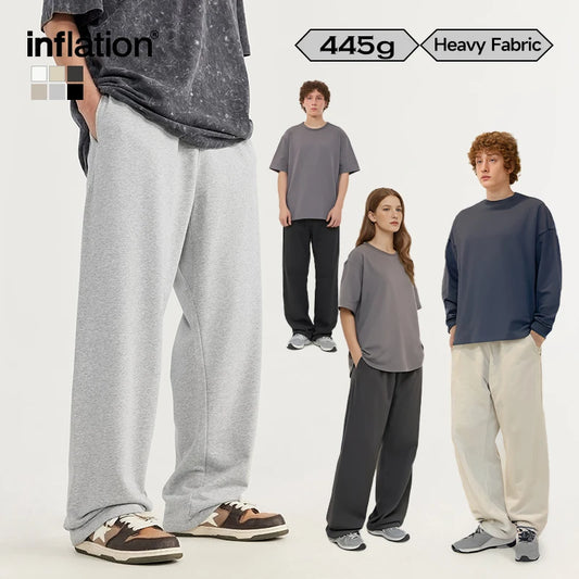 INFLATION Trendy Heavyweight Straight-Leg Sweatpant