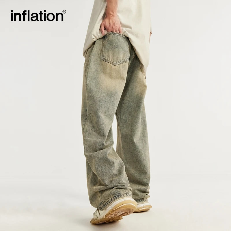 INFLATION High Street Distressed Denim Pants - INFLATION