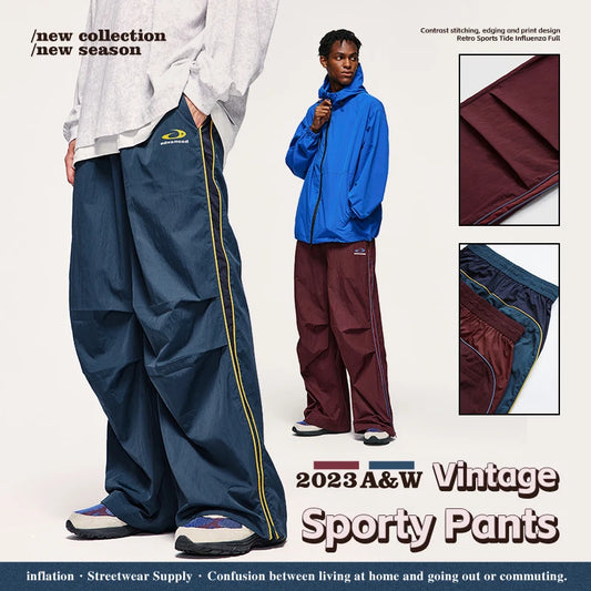 INFLATION High Street Parachute Cargo Pants Men Streetwear - INFLATION