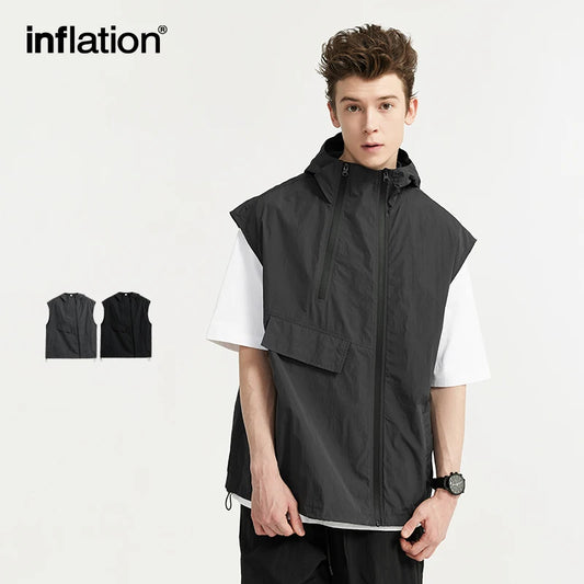 INFLATION Outdoor Double Zipper Cargo Vest