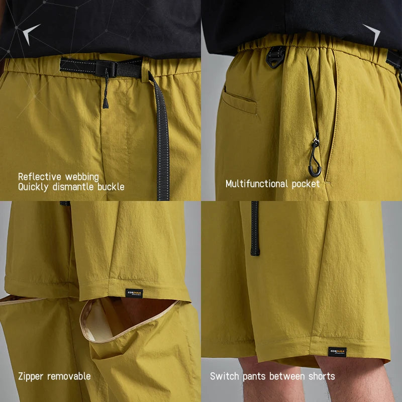 INFLATION X CORDURA Ripstop Fabric Outdoor Detachable  Cargo Pants