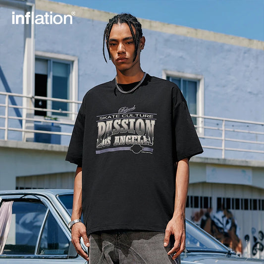 INFLATION Skateboard Graphic Tshirts Unisex Streetwear - INFLATION