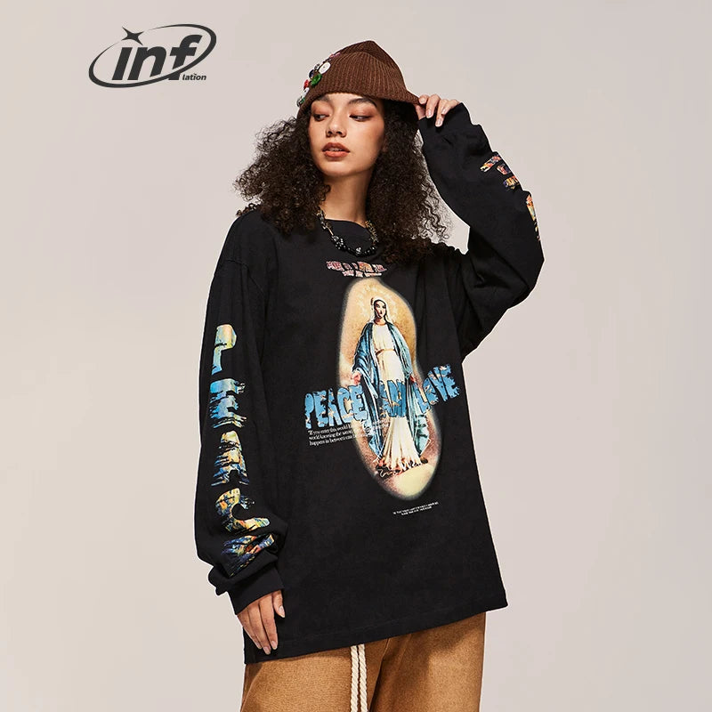 INFLATION High Street Graphic Oversized Tshirts - INFLATION