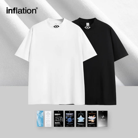 INFLATION Sun Protection UPF50+ Embroidered T-shirt