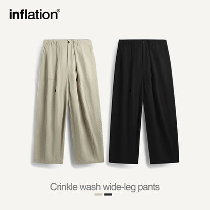INFLATION Trendy Eco-friendly Washing Wide Leg Pants