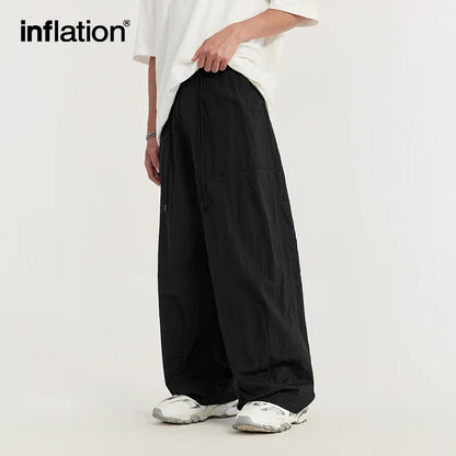 INFLATION Trendy Eco-friendly Washing Wide Leg Pants - INFLATION