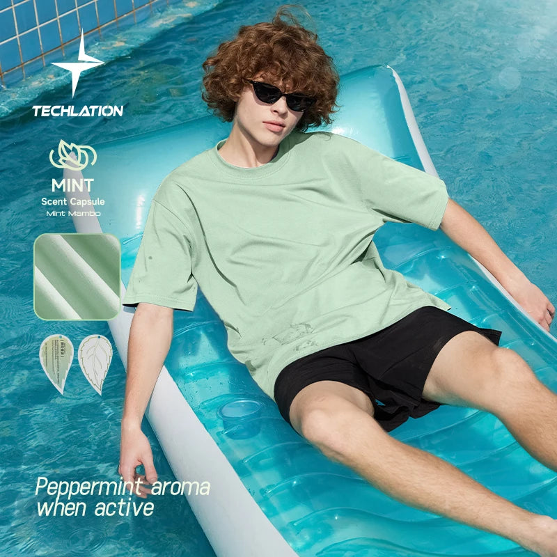 INFLATION Summer UV Protection Breathable Tshirts with Mint Flavor - INFLATION
