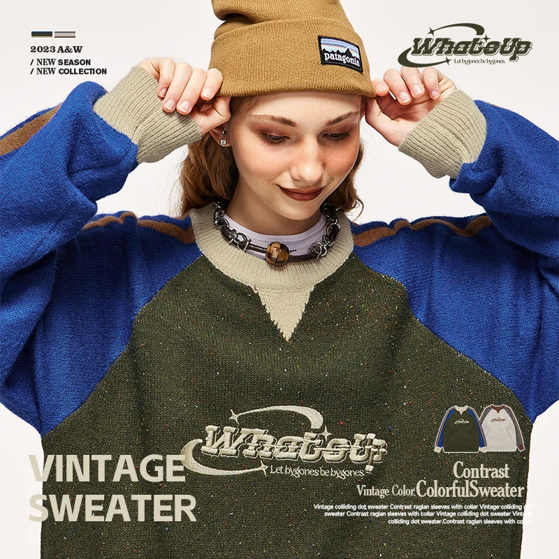 INFLATION Vintage Colorblock Knit Sweaters