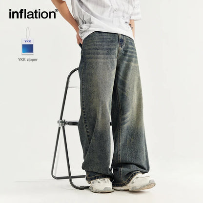 INFLATION Vintage Distressed Baggy Jeans - INFLATION
