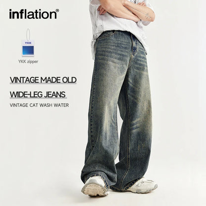 INFLATION Vintage Distressed Baggy Jeans - INFLATION