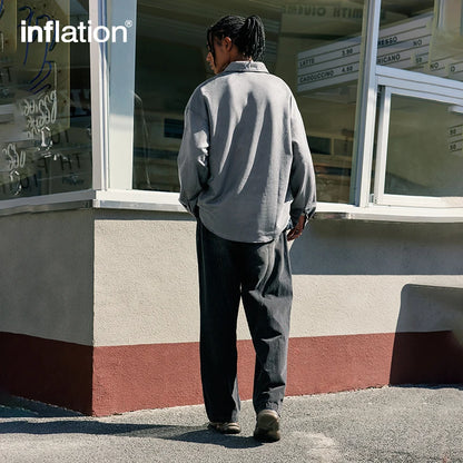 INFLATION Vintage Faux Suede Shirt Jacket