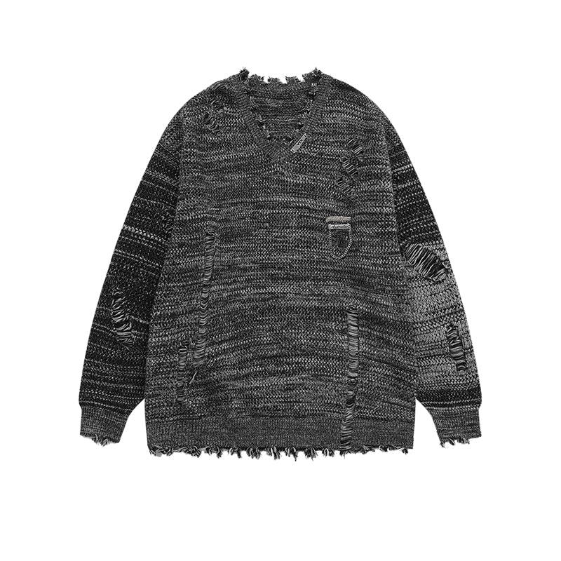 INFLATION High Street Ripped Hip Hop Sweaters - INFLATION