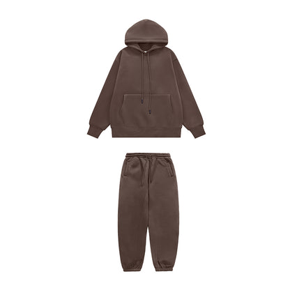 INFLATION Blank Thick Fleece Tracksuit Set Unisex - INFLATION