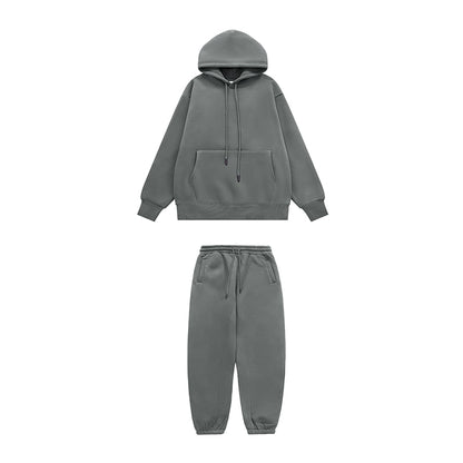INFLATION Unisex Thick Fleece Hoodies and Sweatpant Set - INFLATION