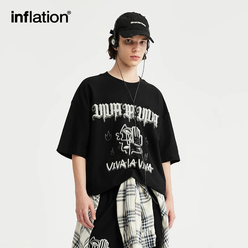 INFLATION Summer Streetwear Tracksuit Mens Oversized - INFLATION