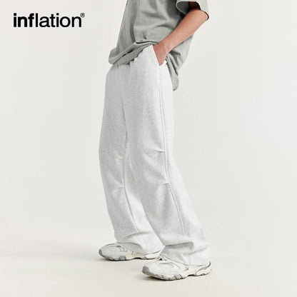 INFLATION Brushed Pleated Drawstring Sweatpants Unisex - INFLATION