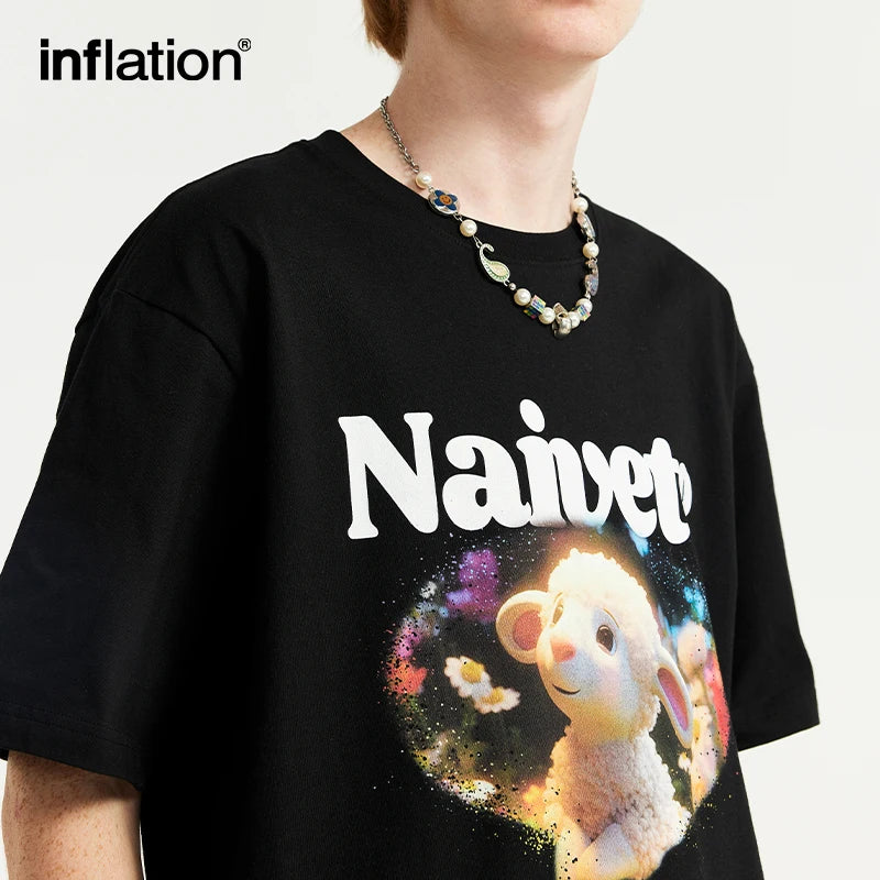 INFLATION Funny Cartoon Graphic Tshirts Unisex