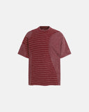 oversized washed patchwork t shirt