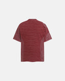 striped panel oversized streetwear tee