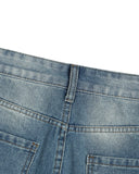 Distressed Washed Knee-Length Jorts | Inflation Streetwear