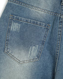 Distressed Washed Knee-Length Jorts | Inflation Streetwear