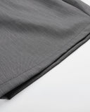 Pinstripe Pleated Ring Detail Tailored Shorts | Inflation Streetwear