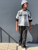 Super Raw Flared Baggy Jeans | Inflation Streetwear