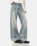 Colorful Rhinestone Straight Leg Jeans | Inflation Streetwear