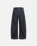 Raw Blue Wide Leg Denim Jeans | Inflation Streetwear