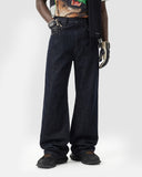 Studded Baggy Bootcut Jeans | Inflation Streetwear