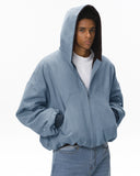 Plush Lining Cropped Hooded Jacket | Inflation Streetwear