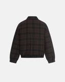 Retro Brown Plaid Cotton Paddded Jacket | Inflation Streetwear
