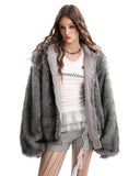 Reversible Faux Fur Hooded Jacket |  Inflation Streetwear