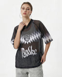 Graphic Mesh Oversized Jersey | Inflation Streetwear