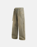 Beaded Studded Washed Baggy Jeans | INFLATION Streetwear