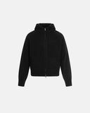 Grey Zip Up Knitwear Hooded Sweaters | Inflation Streetwear