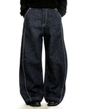 Raw Blue Wide Leg Denim Jeans | Inflation Streetwear