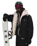 Faux Fur Lined Padded Bomber Jacket | Inflation Streetwear