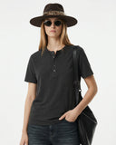 Blank Henley Neck Casual T-Shirt | Inflation Streetwear