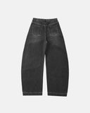 Front Striped Rhinestone Barrel Jeans | Inflation Streetwear