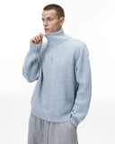 Quarter Zip Up Mock Neck Sweaters | Inflation Streetwear
