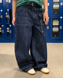 Dark Indigo Baggy Barrel Jeans | Inflation Streetwear