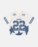 Star Graphic Oversized Mesh Jersey | Inflation Streetwear